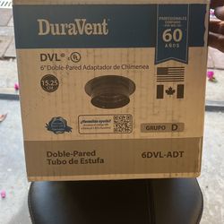 Duravent 6” Double Wall Chimney Adapter