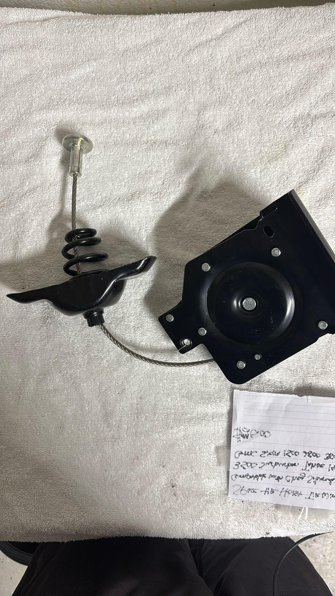 Spare tire hoist , tire winch carrier