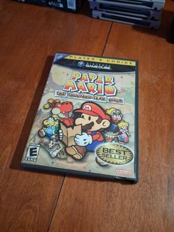 GameCube Paper Mario complete with inserts very nice condition $40 price is firm pick up only
