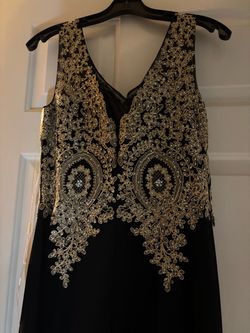 Black and Gold Elegant dress