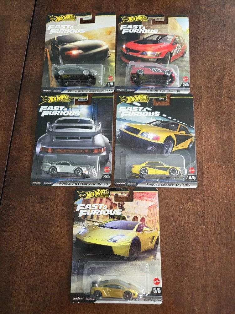 Hot Wheels Premium Fast & Furious Mix 4 SET 2025 NEW SEALED