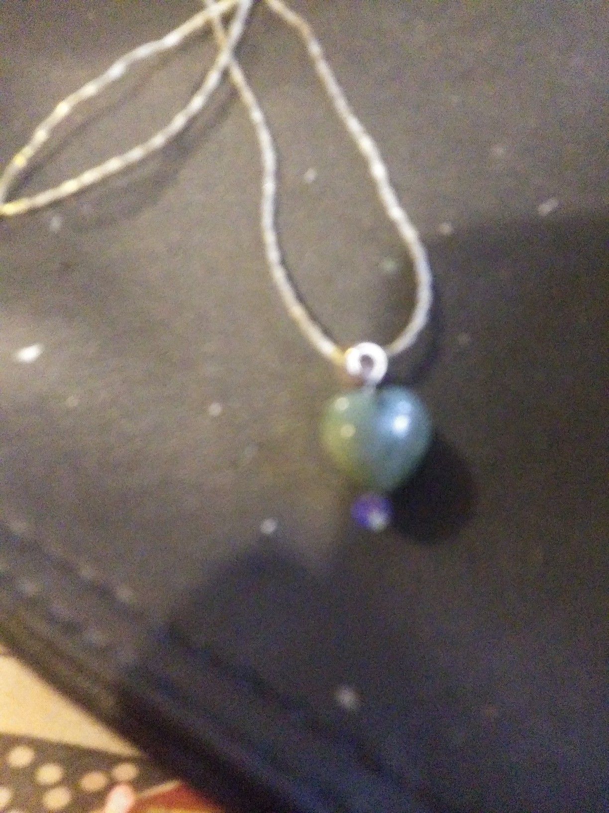 Genuine JADE heart pendant necklace