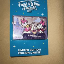 Food And Wine 2022 Limited Edition Disney Pin