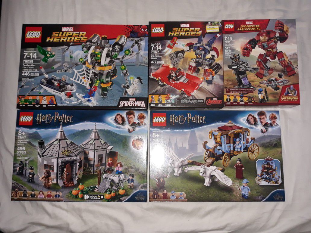 Lego Lot - Marvel DC Superheroes Harry Potter + More