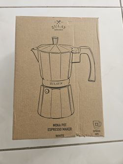 NEW Zulay Kitchen 12-Cup Moka Pot Espresso Maker