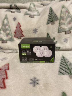 ghome Smart Voice Control Smart Plug WP3 White 4Pack New, Alexa and Google Home