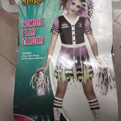 Girls Zombie Cheerleader Costume