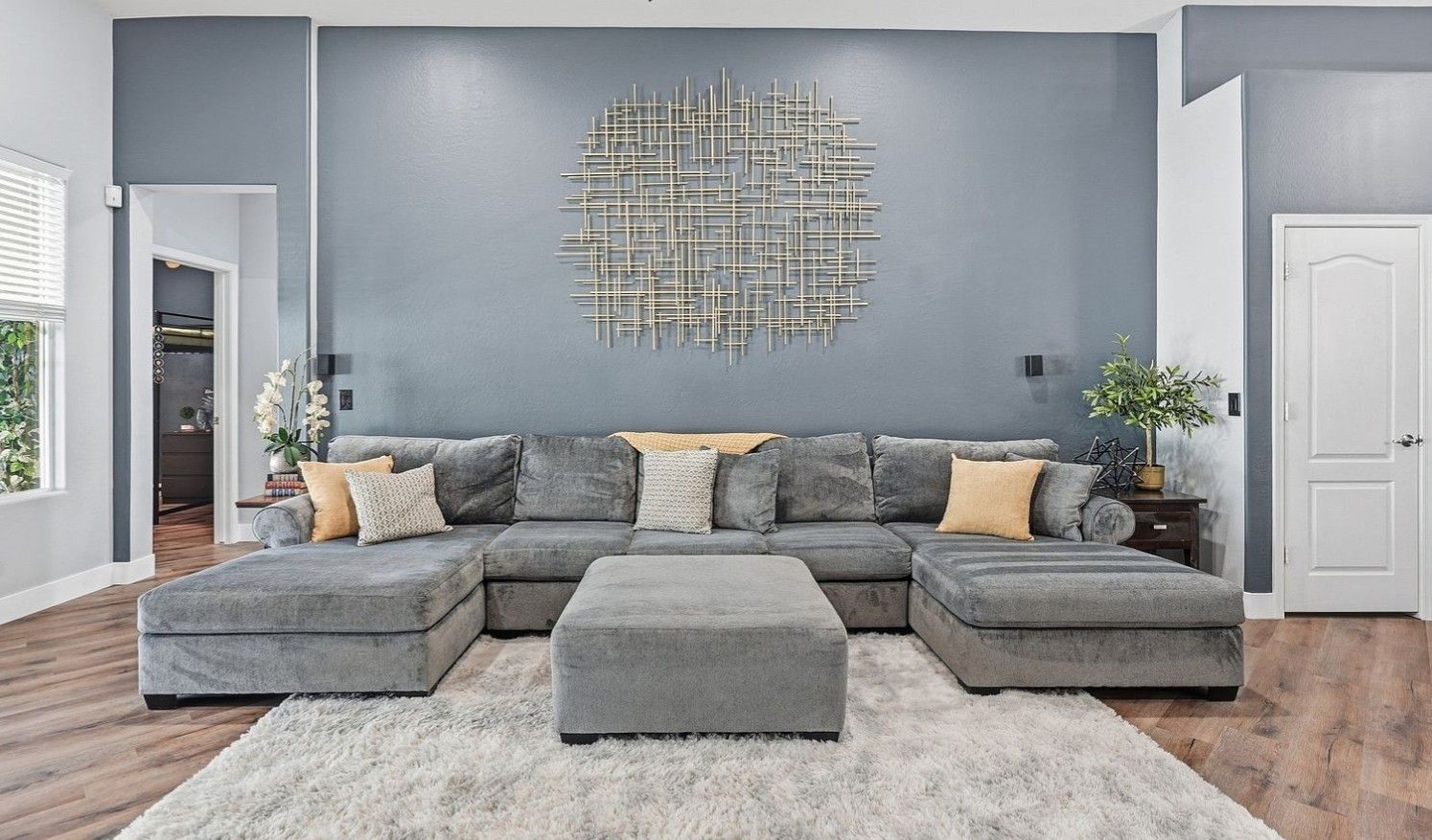 Living Spaces Sectional Sofa