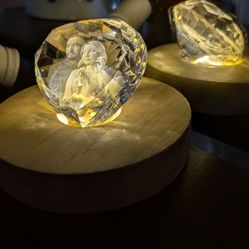 Personalized Inner Engraved Crystal Diamonds And Keychains