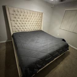 King Size Frame With Mattress