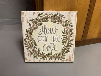 How great thou art printed canvas