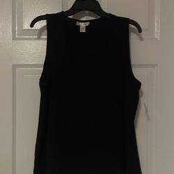 Brand New Ladies Sleeveless Tops In Slate Blue & Black Sizes 1X & 3X $5.00 Each 