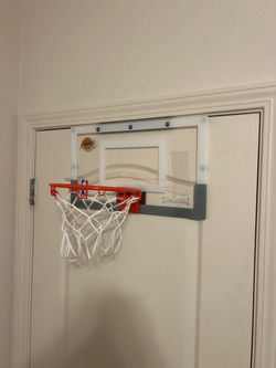 Spalding NBA Lakers Over-Door Mini Basketball Hoop