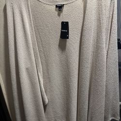 Torrid Hacci LS Open Drape Front Cardigan