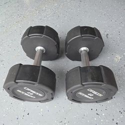 Dumbbells set 40lbs dumbells set rubber dumbbells set weight Weightlift Excercise Workout Curl