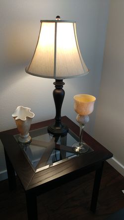 Lamp, dark brown like new