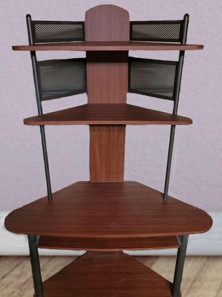 Studio Designs Computer Corner Desk - Black/Cherry