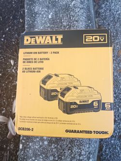DEWALT 20V Max 6Ah Lithium Ion Battery 2-Pack