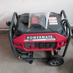 Powermate 4500 watt dual fuel portable generator