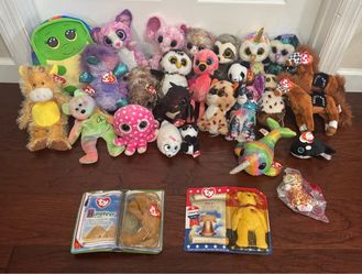 TY Plush Beanies Etc some New $3 each or $45 for All
