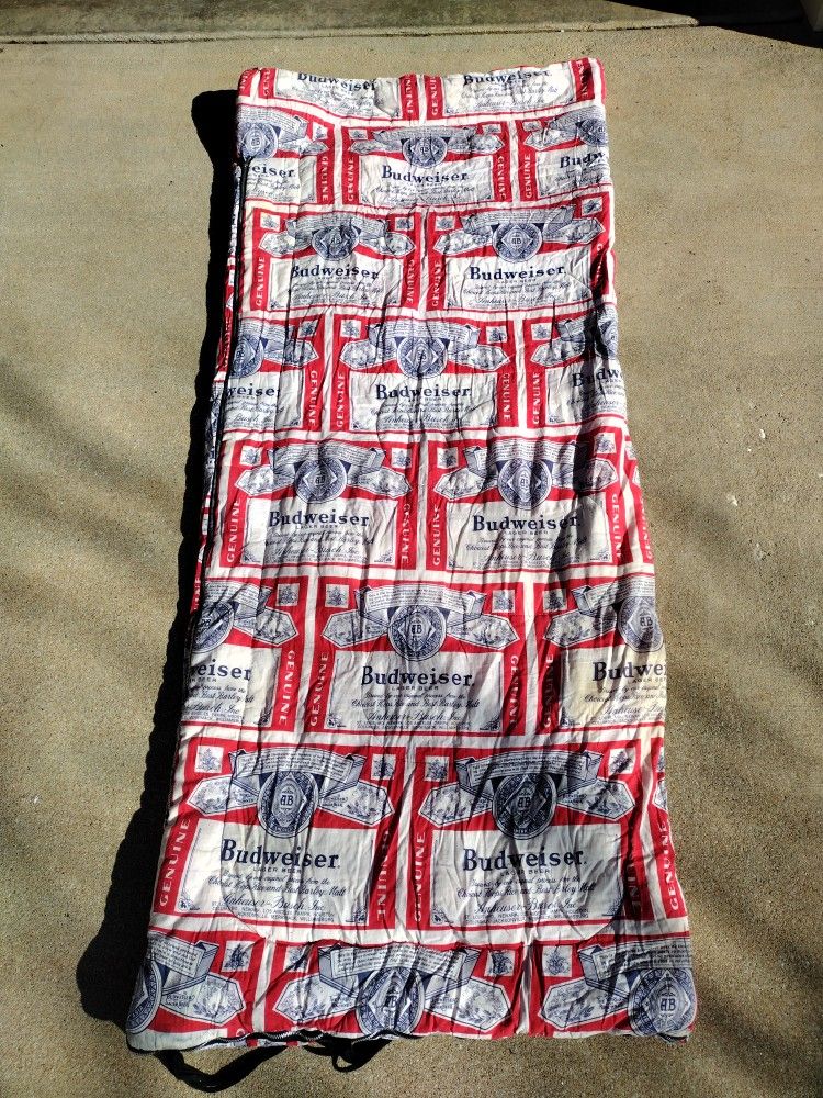 Vintage Budweiser Sleeping Bag