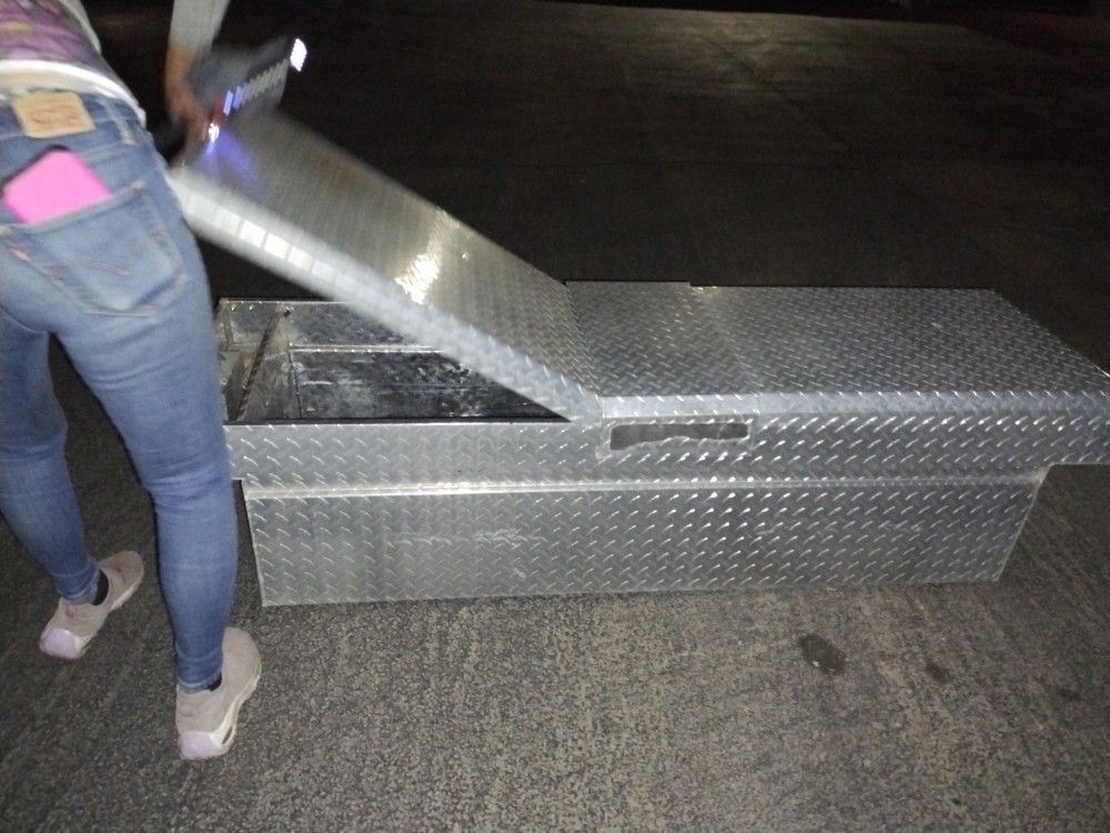 Diamond Plated Tool Box From D odge Truck