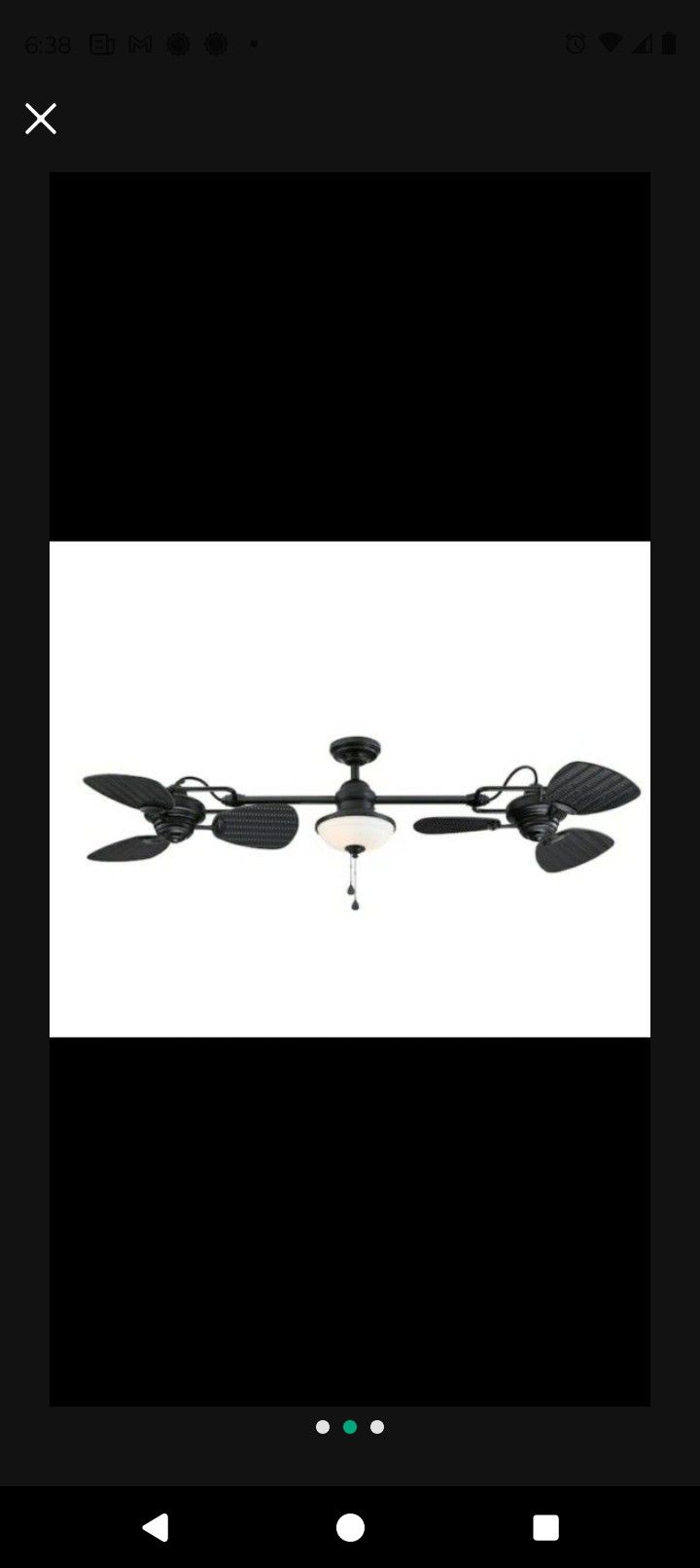 Double Ceiling Fan Black New In Box,All Products : American Fashion Style Bags On Sale