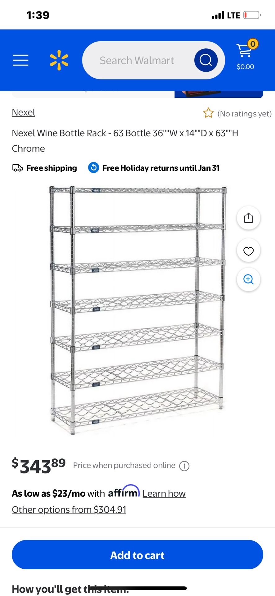 12 Shelves Wine Rack