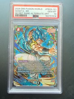 PSA 10 Gogeta BR Secret Rare Alternate Art FB09-121