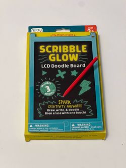 Chuckle & Roar - Scribble Glow - LCD Doodle Board - Creative Mess Free Drawing