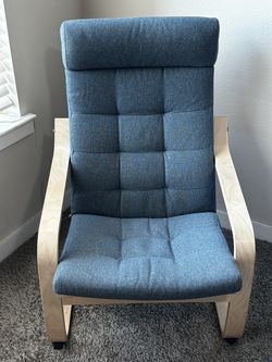 Poang Ikea rocking chair in Birch vaneer/Gunnard dark grey cushion