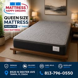 New Queen Size Mattress 12” Plush – Premium Quality & Comfort at the Best Price | Same-Day Delivery Available 🚚 – Ask for yours Today!