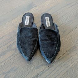 Steve Madden Women's Suede Velvet Mules Slides- 6M
