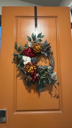Fall door wreath