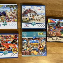 Jigsaw Puzzles, Clean, Nice, Only Used Once