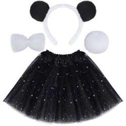 Panda Tutu Kids Costume Girls Halloween Zoo Birthday