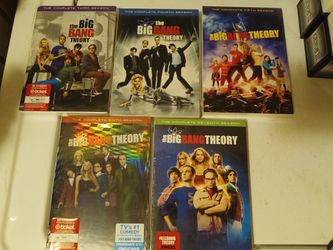 The Big Bang Theory Seasons 3 4 5 6 7 brand new, sealed DVD sets