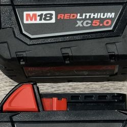 Milwaukee M-18 , 5.0 battery 