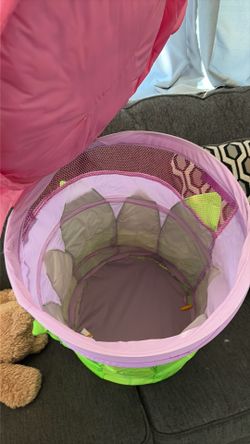 Girls tinkerbell laundry basket