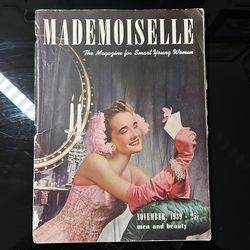 Vintage Mademoiselle Magazine- November 1939 Issue