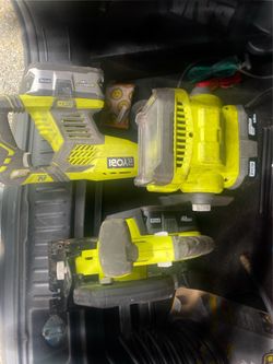 Ryobi tools with 3 battery no charger