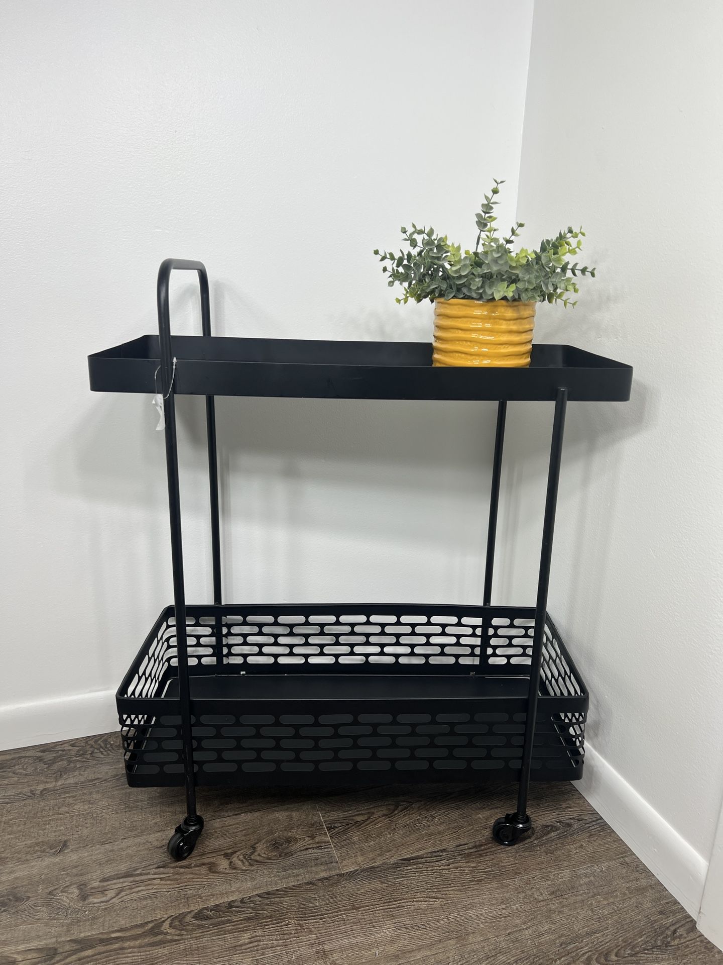 Black Metal Bar Cart