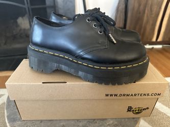 Dr Martens Quad Retro Black Polished Smooth Size 7