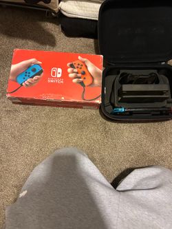 Nintendo switch blue and red