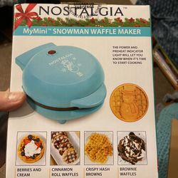 New Mini Snowman Waffle Maker