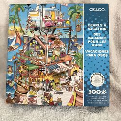 Puzzle Bearly A Vacation 500 Pieces New