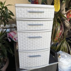 Gray 4 Drawers Plastic Organizer 