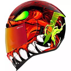 ICON Motorcycle Helmet Manik'r Red - Size Medium