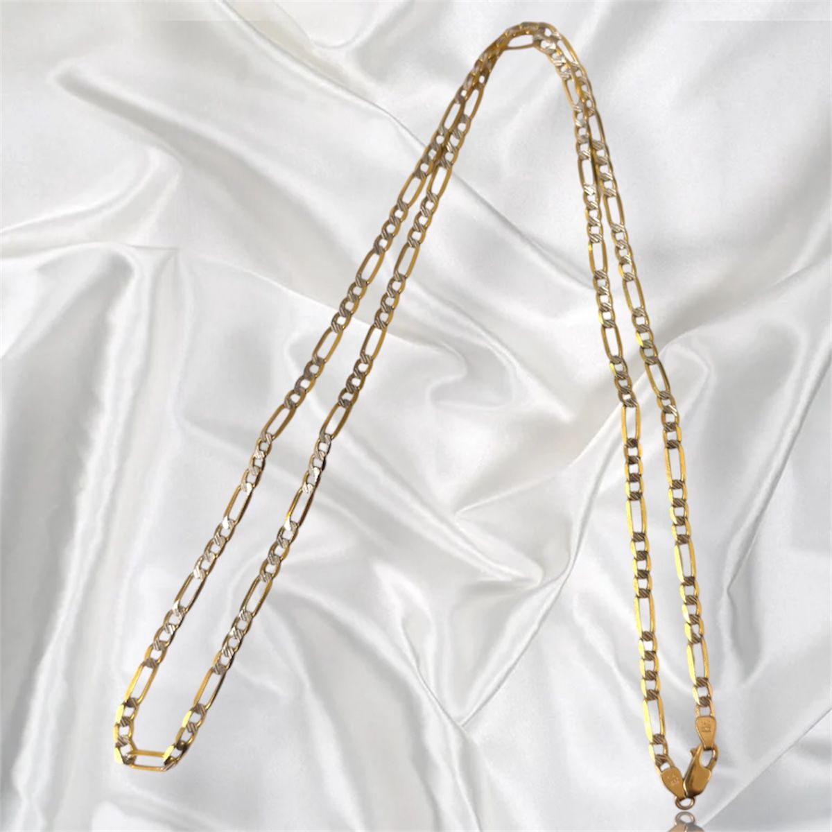 14k Yellow Gold Figaro Link Chain 12.2g 27in Long