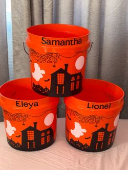 Halloween buckets